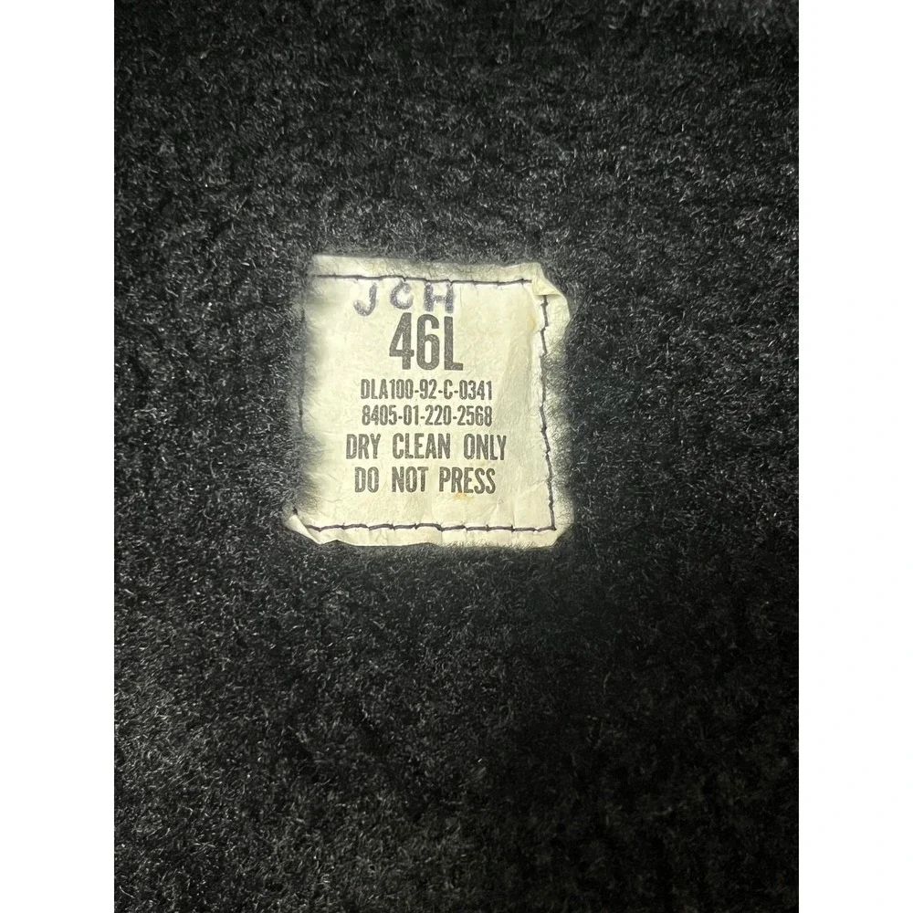 Vintage US Military All Weather‎ Trench Coat Black 46L fleece zip in Liner